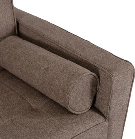 Sofa z Funkcją Spania MALTA Wersalka Rozkładana Dwuosobowa Brązowa Nowoczesna do Salonu