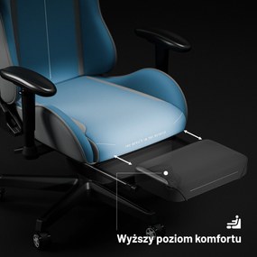Fotel gamingowy materiałowy niebieski: Diablo X-Starter