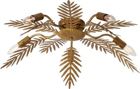 Lampa sufitowa w stylu vintage złota 70 cm 5-świateł - Botanica