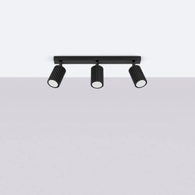 Czarna lampa sufitowa 6,5x45 cm Gleam – Nice Lamps