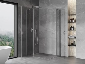 Mexen Mist Duo kabina prysznicowa uchylna 115 x 70 cm, transparent, chrom - 8A4-115-070-01-00