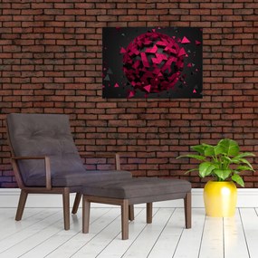 Obraz abstrakcji 3D (70x50 cm)