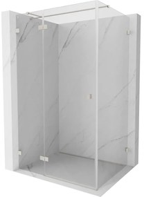 Mexen Lunar T kabina prysznicowa uchylna lewa 85 x 90 cm, transparent, nikiel szczotkowany - 834T-085-090-97-00-L