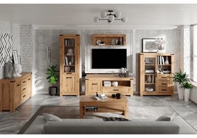 Półka wisząca MORATIZ, dąb wotan