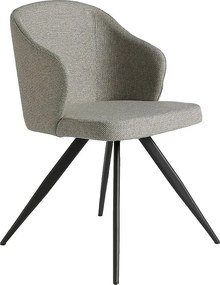 Szare krzesło z tkaniny 4057 ANGEL CERDA