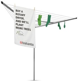 Ogrodowa suszarka na pranie w kolorze srebra 30 m Essential – Brabantia