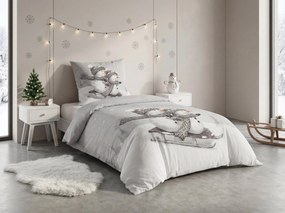 PrzytulneMieszkanie.pl PrzytulneMieszkanie.pl 3D pościel z bawełny renforcé FROSTY szary, 100% bawełna Rozmiar pościeli: 80 x 80 cm | 135 x 200 cm