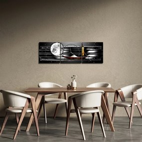 Obraz malarstwa z epoki starożytnej (z zegarem) (90x30 cm)
