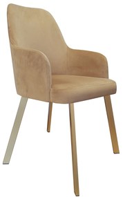 Krzesło WESTA tkanina Welur noga metalowa