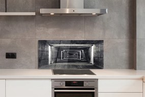 Panel szklany do Kuchni Abstrakcyjny Tunel