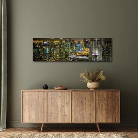 Obraz miasta nocą (170x50 cm)