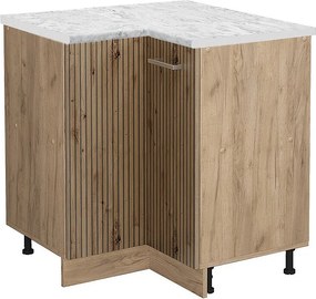 Szafka narożna dąb rzemieślniczy 75.6x60x81.6 r-line