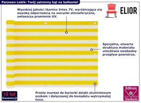 Żółto-biały parwan ogrodowy - Lokik