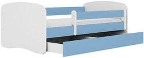 Łóżko dla chłopca z materacem Rostok 2X 70x140 - niebieskie