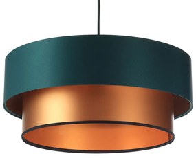 Miedziano-zielona lampa wisząca podwójna - S417-Melux