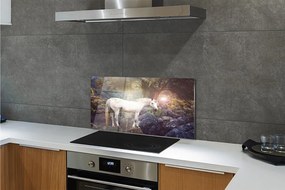 Panel Szklany Jednorożec w Magicznym Lesie