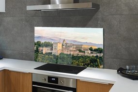 Panel Szklany Baśniowy Zamek w Górskim Lesie