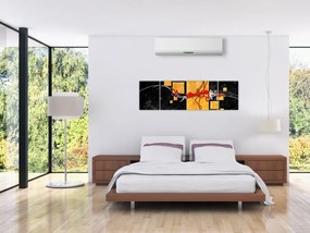Abstrakcyjny obraz - Tancerka (170x50 cm)