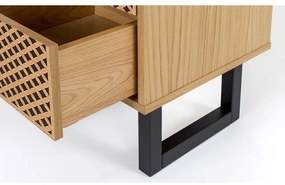 Szafka nocna w dębowym dekorze Woodman Mora Diamond Print