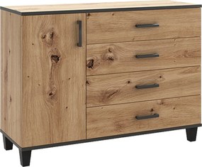 Komoda CORTEZA 120 cm do Salonu Sypialni Dąb artisan