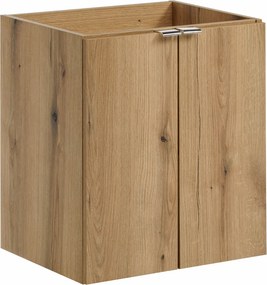 Szafka 2-drzwiowa pod umywalkę wpuszczaną Nova 50 cm, dąb coast evoke
