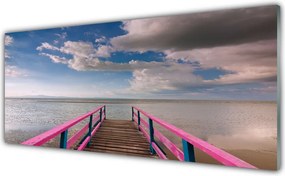 Szkło do Kuchni na Ścianę Most Nad Lazurową Tonią