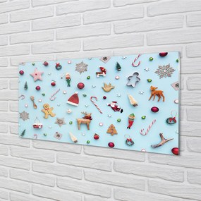 Szklany Panel Słodkie Świąteczne Dekoracje