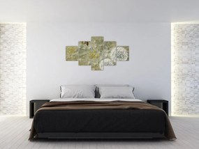 Obraz - Dmuchawce unoszone wiatrem (125x70 cm)