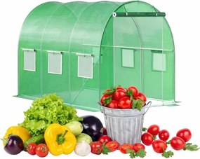 Tunel foliowy ogrodowy 2x3 m z oknami i moskitierą G890