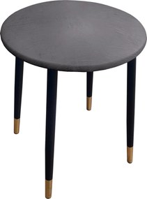 Taboret TRIX stelaż metalowy STOŁEK LOFT : Kolor nogi - Czarno-złota stożek, Kolor tkaniny - SKAJ - AL11, Typ tkaniny - Skaj