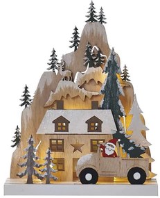 LED Dekoracja bożonarodzeniowa 10xLED/2xAA beżowa