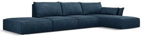 Ciemnoniebieski narożnik (prawostronny) Vanda – Mazzini Sofas