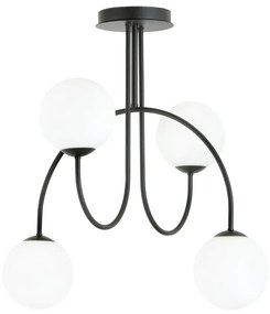 Nowoczesna lampa sufitowa z mlecznymi kloszami - D115-Hurgen