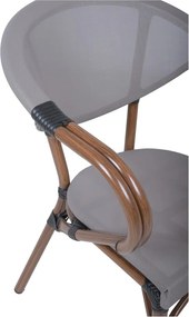 Beżowe metalowe krzesło ogrodowe Toskana – Garden Pleasure