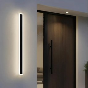 Zewnętrzna oprawa ścienna LED MIRANA S 25W/230V 4000K IP44 120 cm czarna