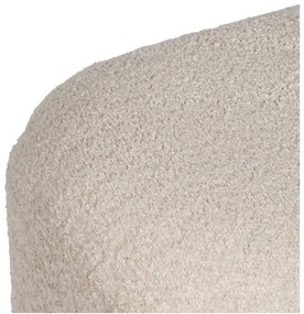 Beżowa ławka z materiału bouclé Suave – Ixia