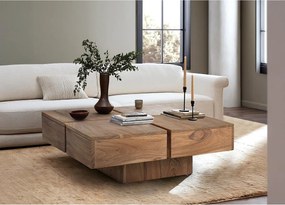 Table basse en bois d'acacia