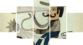 Obraz - Astronom na rowerze (125x70 cm)