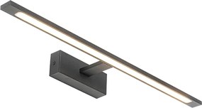 Nowoczesna lampa ścienna czarna 62 cm z wbudowaną diodą LED IP44 - Jerre