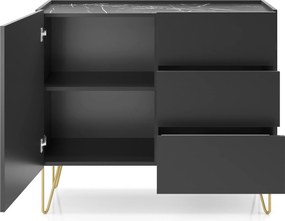 Komoda ARMONIA 97 cm do Salonu Sypialni Czarny