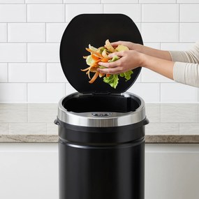 HOMCOM 50 L Kosz z czujnikiem, Automatyczny pojemnik na odpady, Nierdzewny kosz kuchenny z czujnikiem podczerwieni, do kuchni, jadalni | Aosom PL