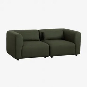 Sofa Modułowy 2-częściowy Fogler Tkanina Baranek Boucle Żółty Curri - Sklum