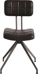 Designerskie krzesło pikowane z ekoskóry Ashton D03