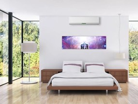 Obraz - Łączenie się z wszechświatem (170x50 cm)