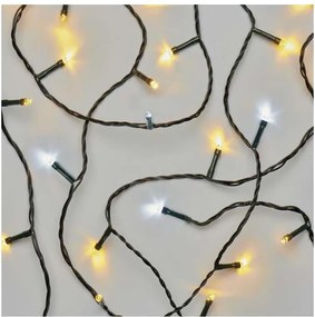 Zewnętrzny łańcuch LED 80xLED/2 funkcje 13m IP44 ciepła/zimna biała