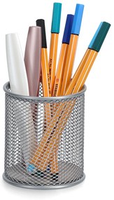 Kubek na długopisy z metalowej siatki, Ø 8 cm, MESH