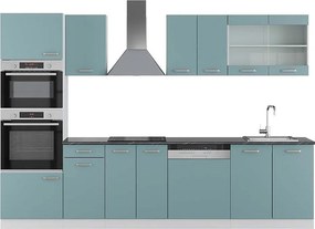 Aneks kuchenny niebiesko-szary/biały 300x60x81.6 r-line