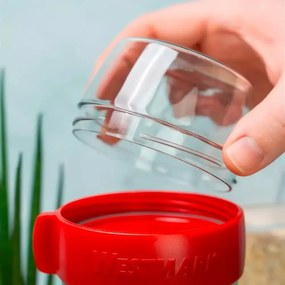 Westmark Dwuczęściowy pojemnik na przekąski, 700 ml, antracytowy, S