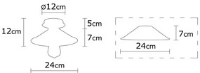 Lampa sufitowa w kolorze brązu z metalowym kloszem ø 24 cm Berceste – Opviq lights