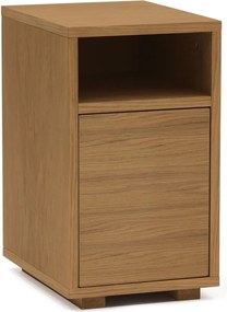 Wąska szafka nocna z drewna sosnowego Slim